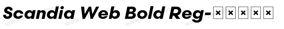 Scandia Web Bold Reg字体转换